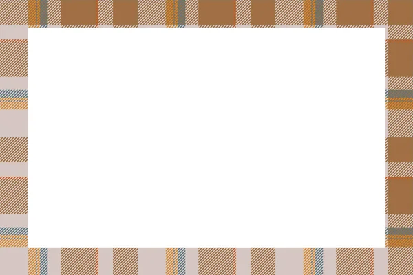 Vintage Frame Vector Scottish Border Pattern Retro Style Krása Prázdné — Stockový vektor