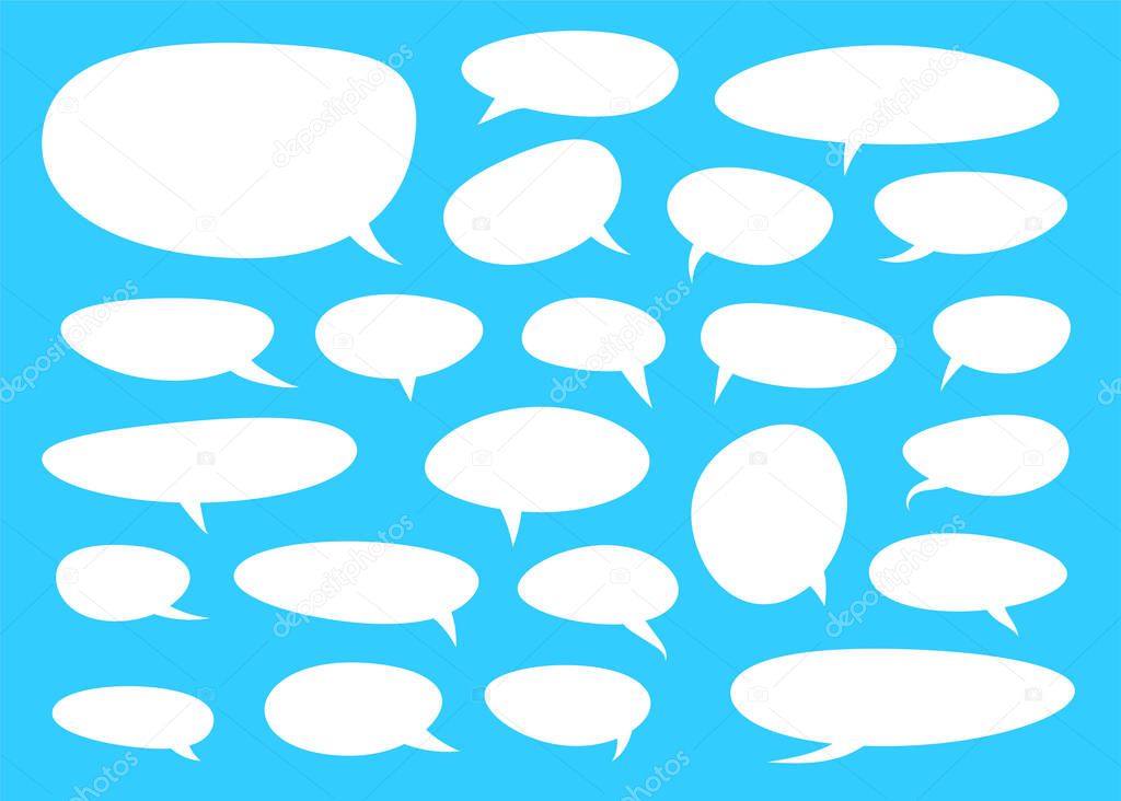 Set of bubbles for speech. Bubble talk. Vector illustration.