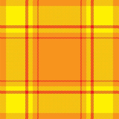 Piksel arkaplan vektör tasarımı. Modern, pürüzsüz desenli ekose. Kare kumaş. Tartan İskoç tekstili. Güzellik rengi süsleri..