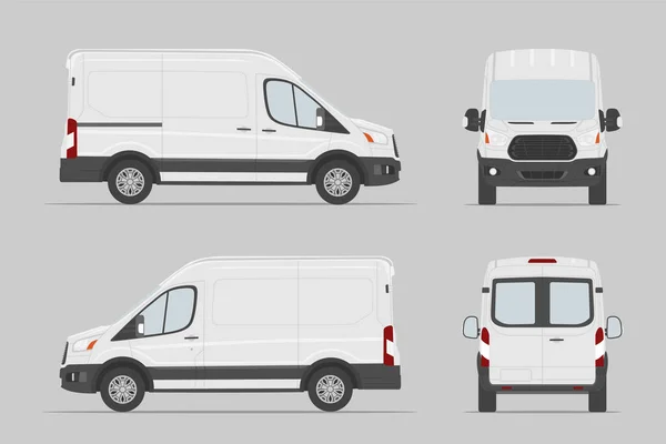 Nutzfahrzeug Sieht Anders Aus Lastwagenvorlage Vektorillustration — Stockvektor