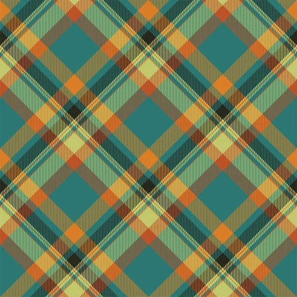 Vecteur Motif Carreaux Écossais Tartan Sans Couture Tissu Fond Rétro — Image vectorielle