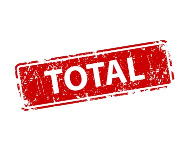 Toplam pul vektör dokusu. Lastik klişe damga. İşaret, etiket, etiket için web ya da yazdırma tasarımı ögesi