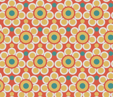 Soyut çiçek desenleri pürüzsüz. Klasik halk tarzı arkaplan. 