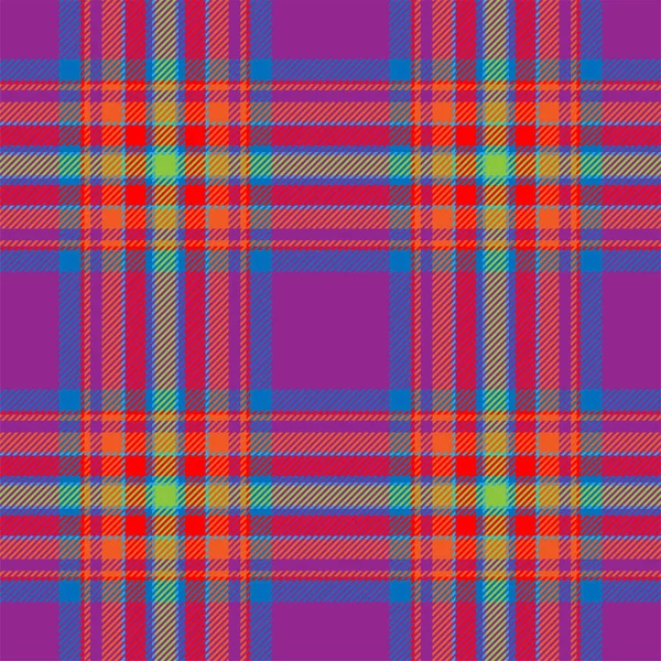 Vetor Padrão Xadrez Sem Costura Tartan Scotland Tecido Fundo Retro — Vetor de Stock