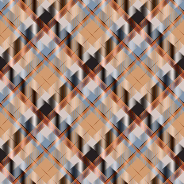 Vetor Padrão Xadrez Sem Costura Tartan Scotland Tecido Fundo Retro —  Vetores de Stock