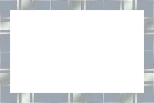 Vintage Frame Vector Scottish Border Pattern Retro Style Kostkovaný Ornament — Stockový vektor