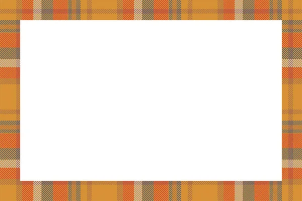 Vintage Frame Vector Scottish Border Pattern Retro Style Krása Prázdné — Stockový vektor