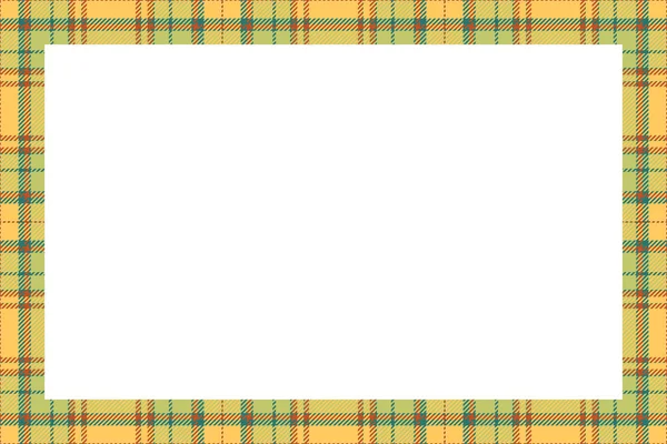 Vintage Frame Vector Scottish Border Pattern Retro Style Krása Prázdné — Stockový vektor