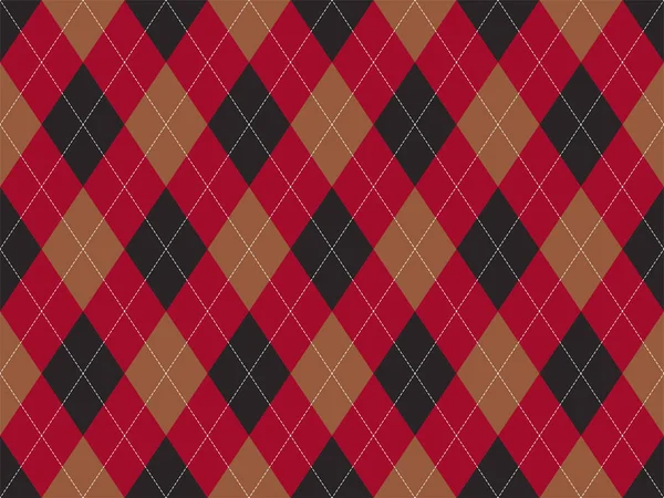 Modèle Argyle Sans Couture Texture Tissu Fond Argile Classique Ornement — Image vectorielle