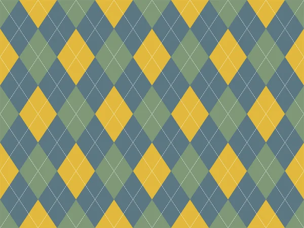 Patrón Argyle Sin Costuras Textura Tela Fondo Clásico Ornamento Vector — Archivo Imágenes Vectoriales