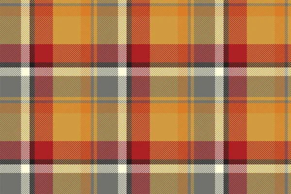 Tartan Skotska Sömlös Rutig Mönster Vektor Retro Bakgrund Tyg Vintage — Stock vektor