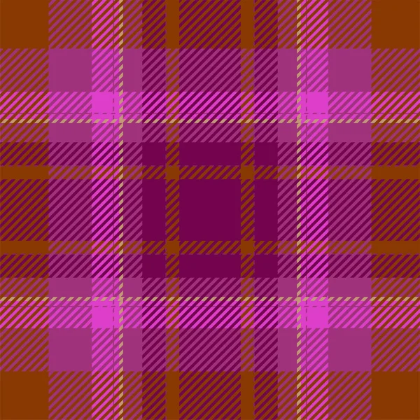 Vetor Padrão Xadrez Sem Costura Tartan Scotland Tecido Fundo Retro — Vetor de Stock