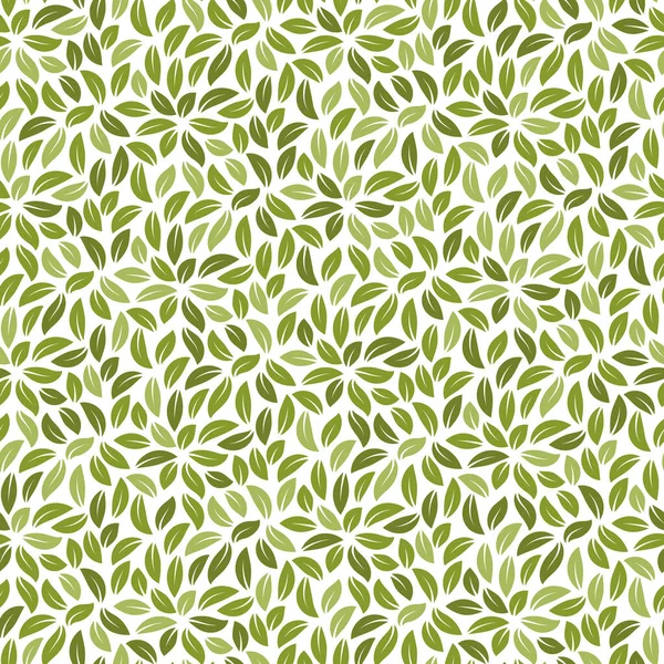 Foliage Seamless Pattern Vector Background Leaves Abstract Nature Style — Stock Vector