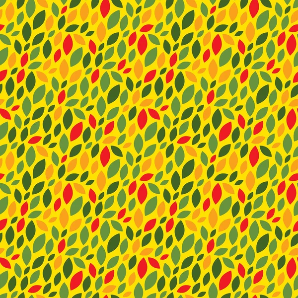 Abstracte Naadloze Patroon Herfst Vectorachtergrond Gele Oranje Kleuren — Stockvector