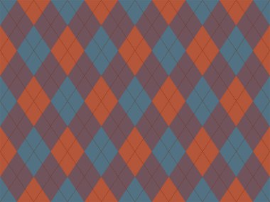 Argyle deseni kusursuz. Kumaş dokusu arka planı. Klasik argill vektör süslemesi.