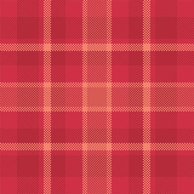 Piksel arkaplan vektör tasarımı. Modern, pürüzsüz desenli ekose. Kare kumaş. Tartan İskoç tekstili. Güzellik rengi süsleri..