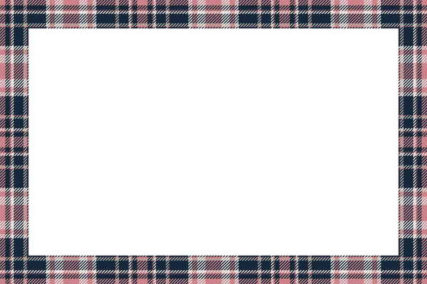 Vintage Frame Vector Scottish Border Pattern Retro Style Krása Prázdné — Stockový vektor