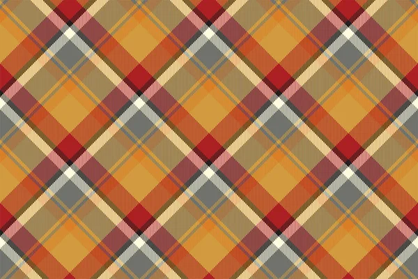 Tartan Scotland Nahtlos Karierte Muster Vektor Retro Hintergrund Stoff Vintage — Stockvektor