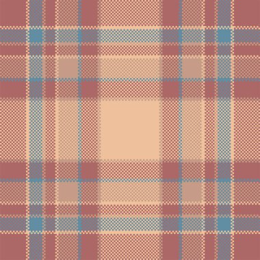 Piksel arkaplan vektör tasarımı. Modern, pürüzsüz desenli ekose. Kare kumaş. Tartan İskoç tekstili. Güzellik rengi süsleri..