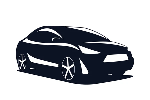 Logo Carro Suv Moderno Isolado Fundo Branco Ilustração Vetorial —  Vetores de Stock