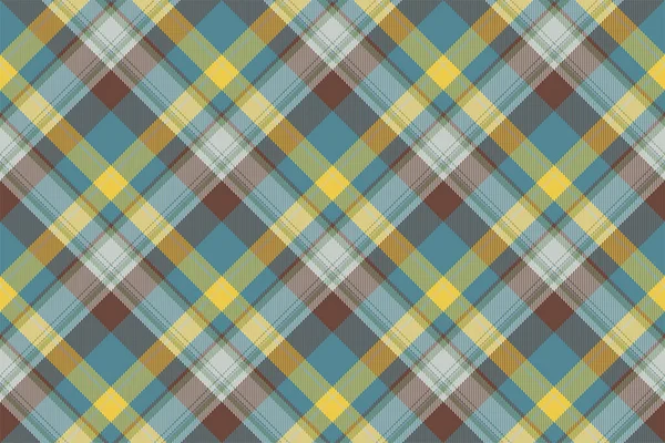 Tartan Scotland Nahtlos Karierte Muster Vektor Retro Hintergrund Stoff Vintage — Stockvektor