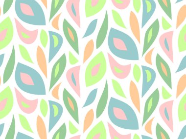 Yapraklar pürüzsüz. Modern vektör arkaplanı. Kumaş tekstil veya yazdırma ürünleri için şablon.