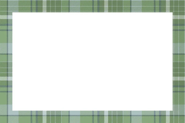 Vintage Frame Vector Scottish Border Pattern Retro Style Krása Prázdné — Stockový vektor