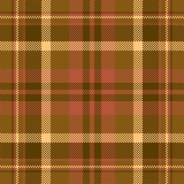 Piksel arkaplan vektör tasarımı. Modern, pürüzsüz desenli ekose. Kare kumaş. Tartan İskoç tekstili. Güzellik rengi süsleri..