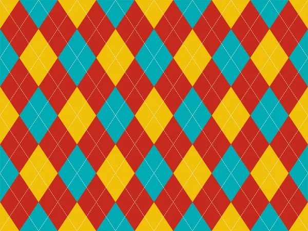 Modèle Argyle Sans Couture Texture Tissu Fond Argile Classique Ornement — Image vectorielle