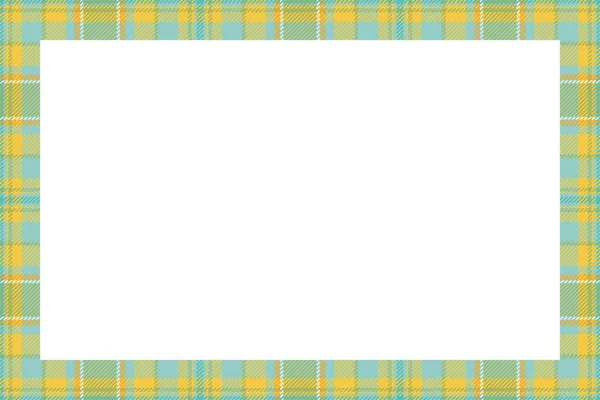 Vintage Frame Vector Scottish Border Pattern Retro Style Krása Prázdné — Stockový vektor