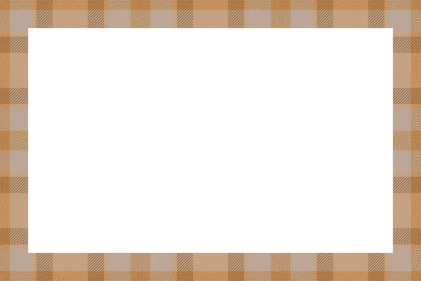 Vintage Frame Vector Scottish Border Pattern Retro Style Krása Prázdné — Stockový vektor