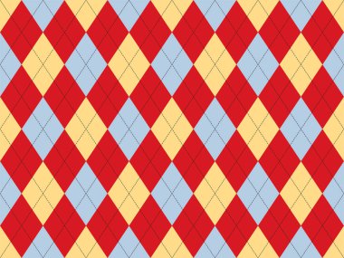 Argyle deseni kusursuz. Kumaş dokusu arka planı. Klasik argill vektör süslemesi.