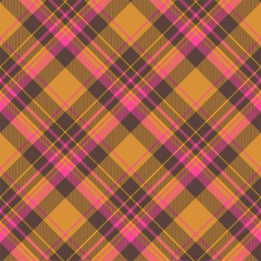 Tartan İskoçya kusursuz ekose desenli taşıyıcı. Retro arkaplan kumaşı. Tekstil baskısı, ambalaj kağıdı, hediye kartı, duvar kağıdı düz tasarım için klasik denetim renk kare geometrik dokusu.