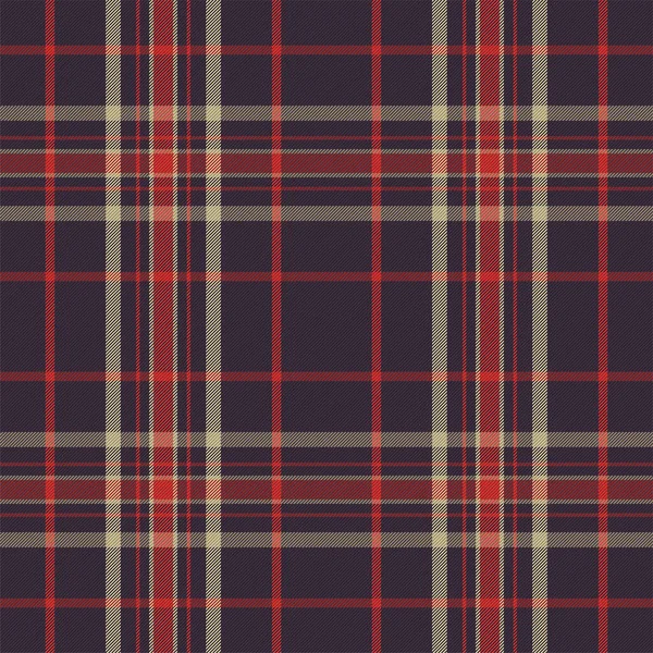 Karomuster Nahtlos Textur Prüfen Streifen Quadratischen Hintergrund Vektor Textildesign Tartan — Stockvektor