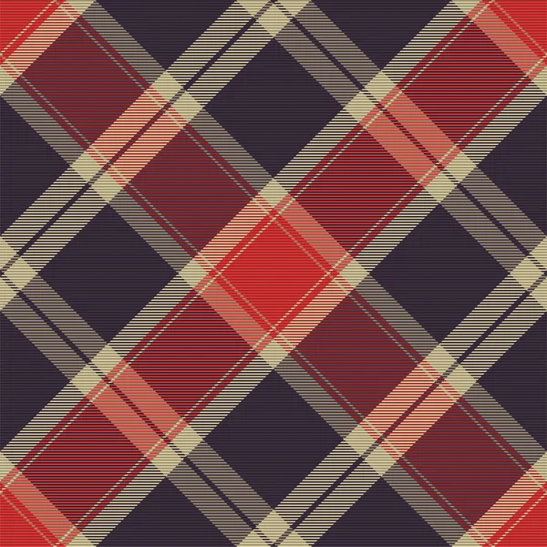 Karomuster Nahtlos Textur Prüfen Streifen Quadratischen Hintergrund Vektor Textildesign Tartan — Stockvektor