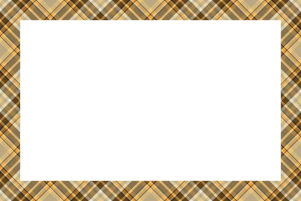 Vintage Frame Vector Scottish Border Pattern Retro Style Beauty Empty — Stock Vector