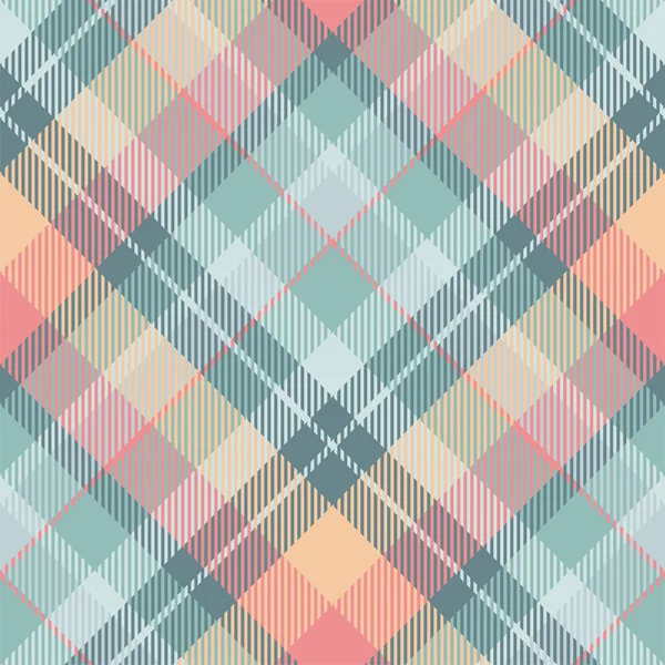 Vecteur Motif Carreaux Écossais Tartan Sans Couture Tissu Fond Rétro — Image vectorielle