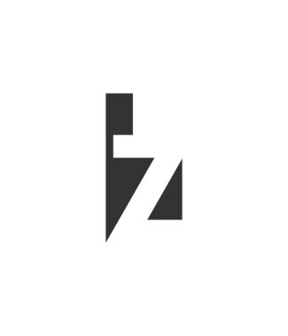 LZ yaratıcı geometrik başlangıç tabanlı modern ve minimal logo. L harfi modayı takip ediyor. Evrensel profesyonel zarif tekno vektör tasarımı.