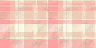 Yumuşak, davetkar bir arka plan. Pembe ve kremli yumuşak, desenli bir tartan deseni. Kumaş tasarımı için çok yönlü, arka planlar, ya da biraz sıcaklık katmak için.