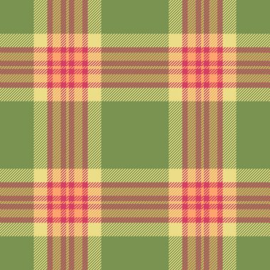 Klasik tartan desenli, yeşil, sarı ve kırmızı tonlu. Geleneksel, şık bir dokunuşa ihtiyaç duyan arka plan, tekstil, moda veya grafik tasarım projeleri için ideal.