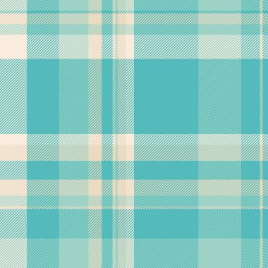 Kız kumaşlı ekose kumaş, eski moda kusursuz çek. Işık ve gök mavisi renk paletinde görüntü tekstil arkaplan vektörü.