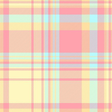 Pastel ekose desenli. Tekstil, moda ya da arka planlar için yumuşak, pürüzsüz bir tartan tasarımı. Klasik tarzı, sıcaklığı ve rahatlığı temsil eder. Grafik projeleri için harika.