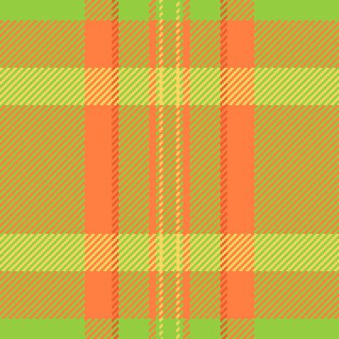 Canlı, desenli ekose desenli yeşil ve turuncu tonlarda. Klasik İskoç tekstil tasarımı. Geçmişler, kumaşlar ya da moda kavramları için ideal..