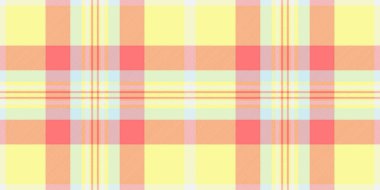 Canlı, neşeli ekose desenli pastel sarılar, portakallar, pembeler ve maviler. Yumuşak, ferahlatıcı ve şık bir doku gerektiren arkaplan, tekstil ve tasarımlar için mükemmel..