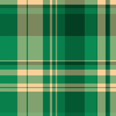 Yeşil ve bej tonlarında klasik ekoseli desen. Moda, geçmiş ve grafik projeleri için tekstil tasarımı. Zamansız, çok yönlü ve görsel olarak çekici..