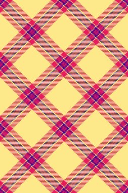 Örtüsü pürüzsüz, desenli ekose kumaş kontrolü. Açık altın çubuk ve kırmızı renk paletinde yeni arkaplan deseni dokusu.