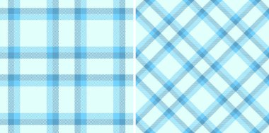 Klasik kare ve köşegen mavi ekose desenli hoş bir set. Tekstil tasarımı, arka plan ya da yaratıcı projelere samimi bir dokunuş için mükemmel. Çok yönlü stil.