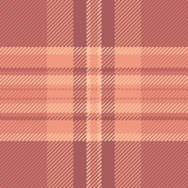 Somon ve mercan tonlarında sıcak, dokunmuş ekose desenli. Klasik tekstil tasarımı özgeçmiş, doku ve modaya uygun projeler için idealdir. Çok yönlü, rahat.