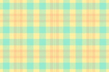 Londra kumaş arka plan tartanı, 2025 şablonu kusursuz. İspanyol doku vektörü sarı ve nane rengi paleti ile ekose kumaş.