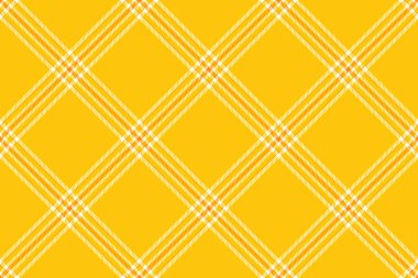 Yoğun arka plan vektör dokusu, fayanssız dikdörtgen kumaş. Parlak ve açık sarı renk paletinde gururlu desenli ekoseli kumaş kontrolü.